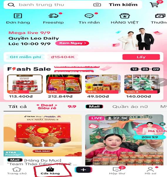 cách mua hàng trên tiktok